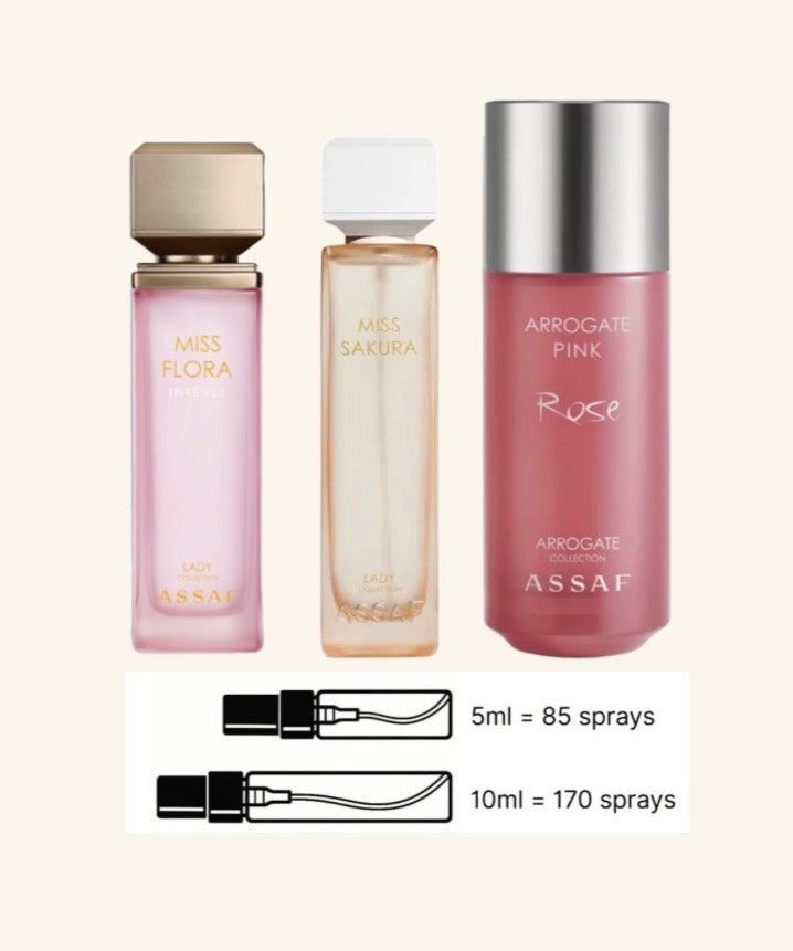 ميس ساكورا + ميس فلورا + اروجيت بينك روز